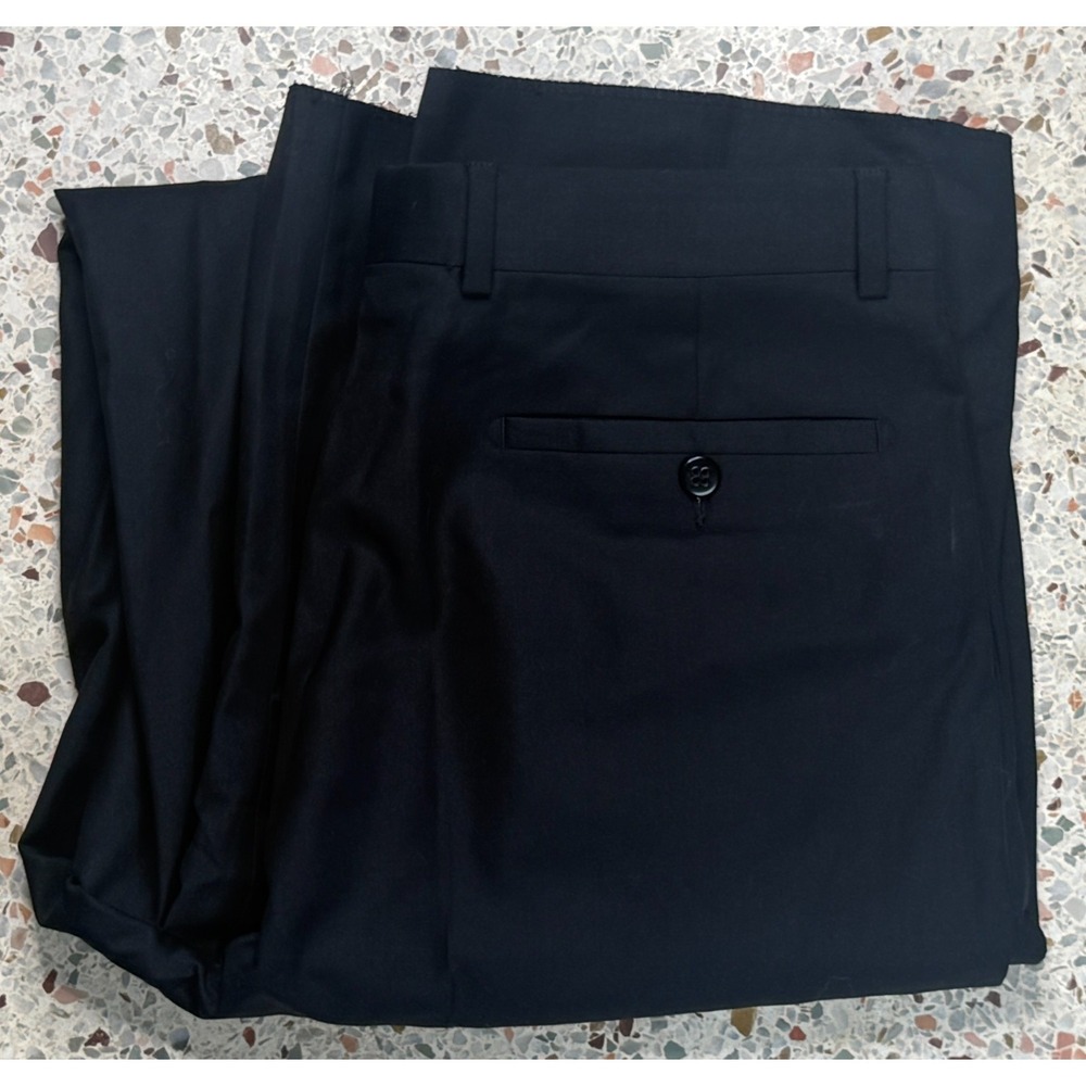 Zanella Jesse Men's 100% Wool Black Dress Pants Made In Italy Size 33 - Picture 11 of 11